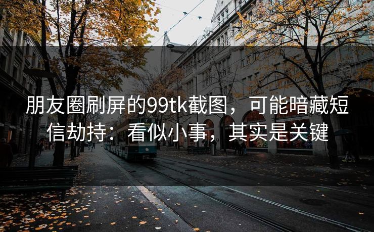 朋友圈刷屏的99tk截图，可能暗藏短信劫持：看似小事，其实是关键